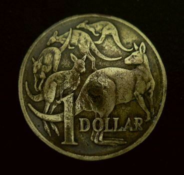 ◆在庫処分◆外貨コイン コンチョ オーストラリア1ドルb直径26mm/ラスト1点