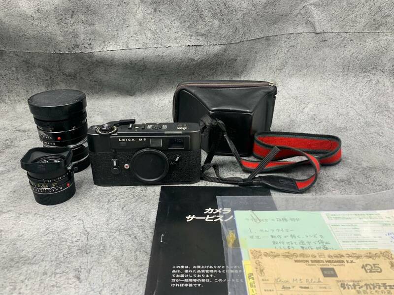 【 Leica M5 ボディ レンジファインダー フィルムカメラ ブラック LEITZ SUMMICRON‐R M レンズセット 】ライカ ズミクロン コレクターより