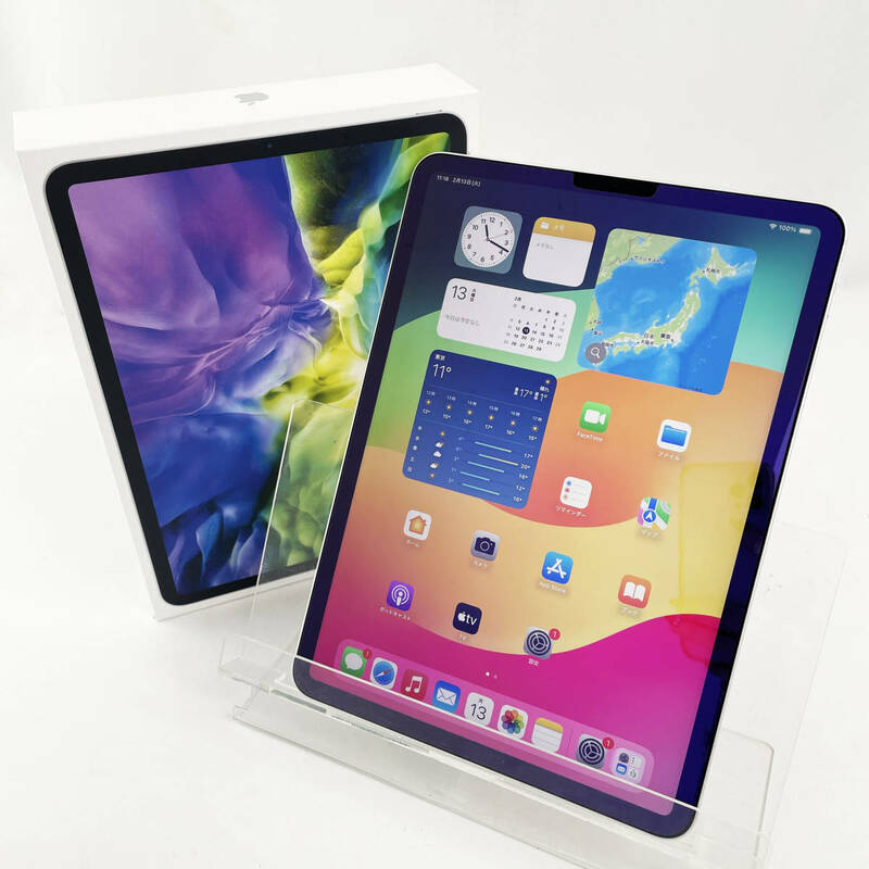 中古☆Apple iPadPro Cellularモデル NXE92J/A 第2世代 1TB シルバー 11インチ 顔認証 A12Z MXE92J/A SIMフリー 動作良好 送料無料