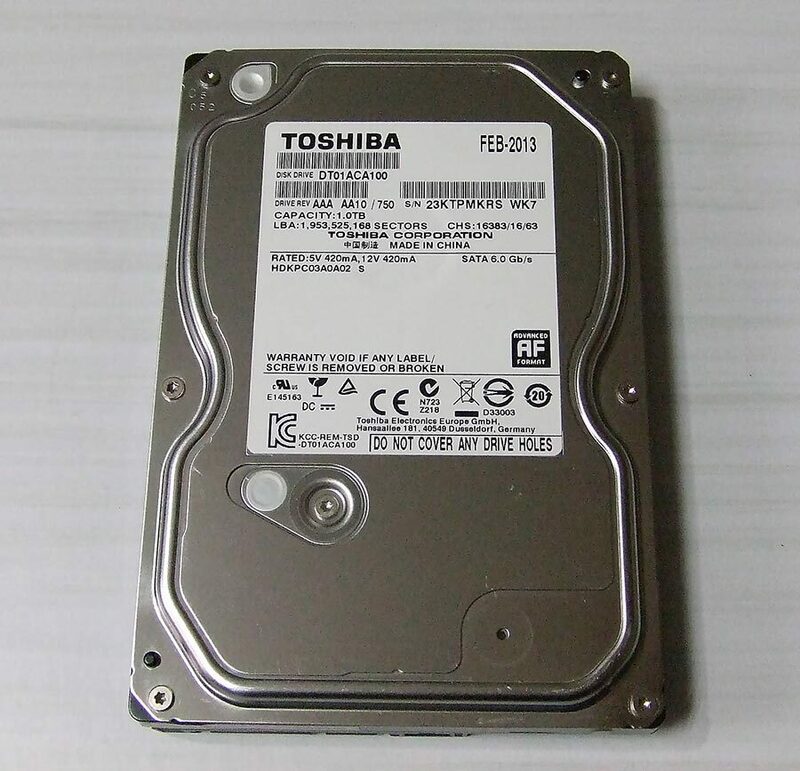 東芝 DT01ACA100 1TB HDD