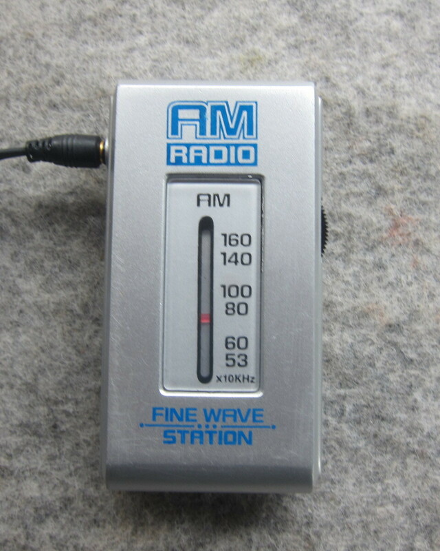 ライター型AMラジオ FINE WAVE STAITION イヤホン付 動作確認品 11-47-2