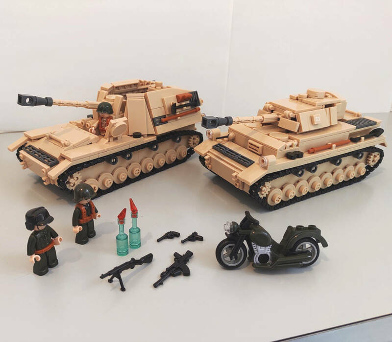 4号戦車 フンメル自走砲 選択式 LEGO互換ブロック玩具