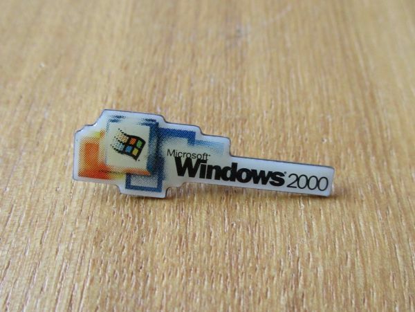 古いピンバッジ：windows 2000 ウィンドウズ ロゴ 広告 Microsoft ピンズ #I