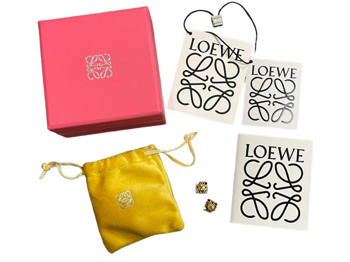 【ほぼ未使用】LOEWE ロエベ アナグラム ピアス 2023年購入品 レディースアクセサリー 箱あり L59506RD