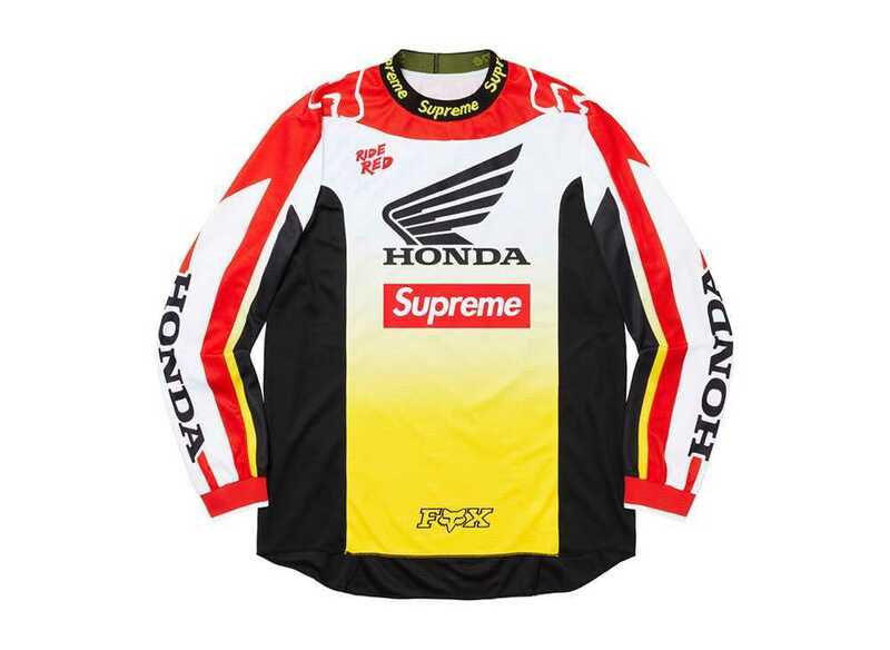 XL 未使用 Supreme Honda Fox Racing Moto Jersey Top 2019FW シュプリーム ホンダ フォックス レーシング 2019aw