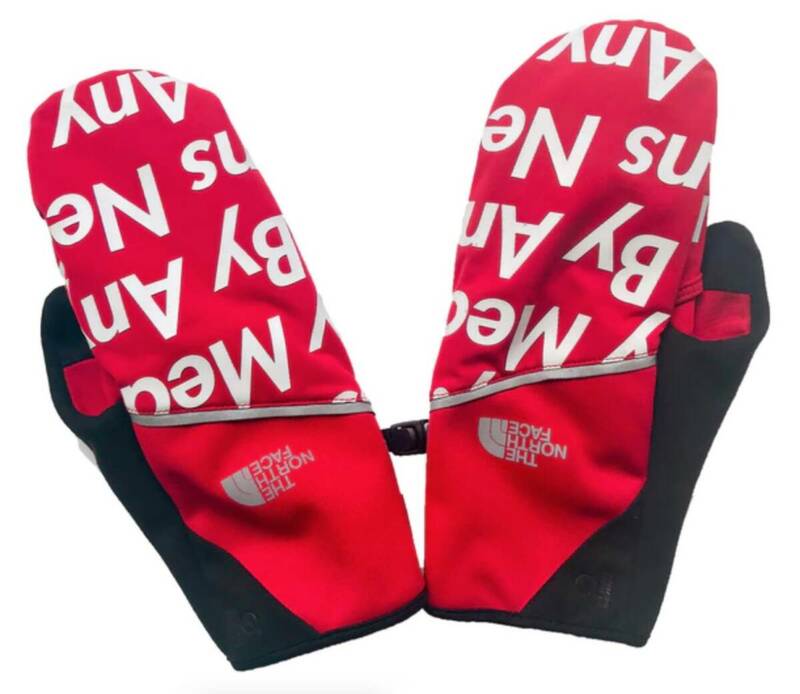M 未使用 Supreme The North Face Winter Runners Glove 2015FW red 赤 シュプリーム ノースフェイス ウィンター グローブ 手袋 2015aw