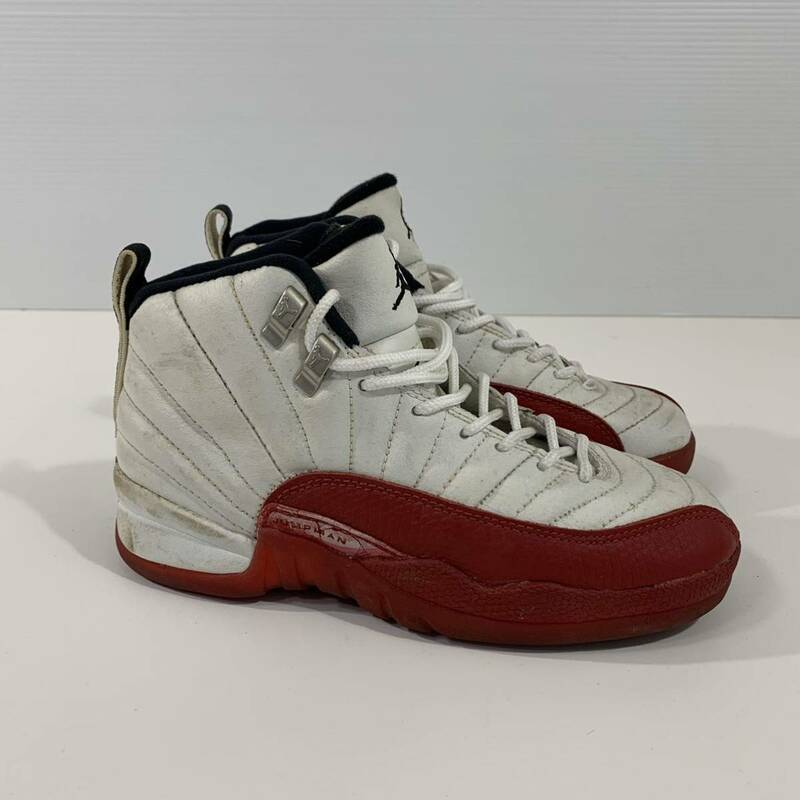 23cm NIKE AIR JORDAN 12 VARSITY RED ナイキ エアジョーダン 12 バーシティー レッド 白 赤 white red AJ12 130690-161 960911 LN2