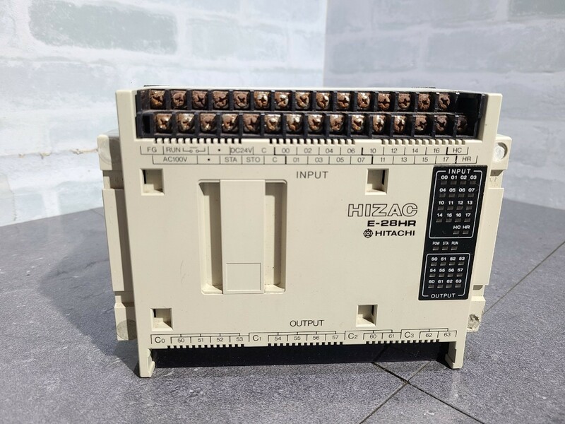 【中古動作品】管1Y228 HITACHI HIZAC PROGRAMMABLE CONTROLLER E-28HR プログラマブルコントローラー