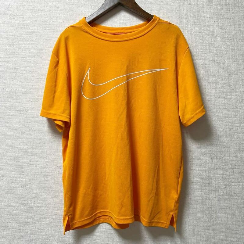 NIKE ナイキ 半袖Tシャツ プラクティスシャツ XLサイズ オレンジ ポリエステル