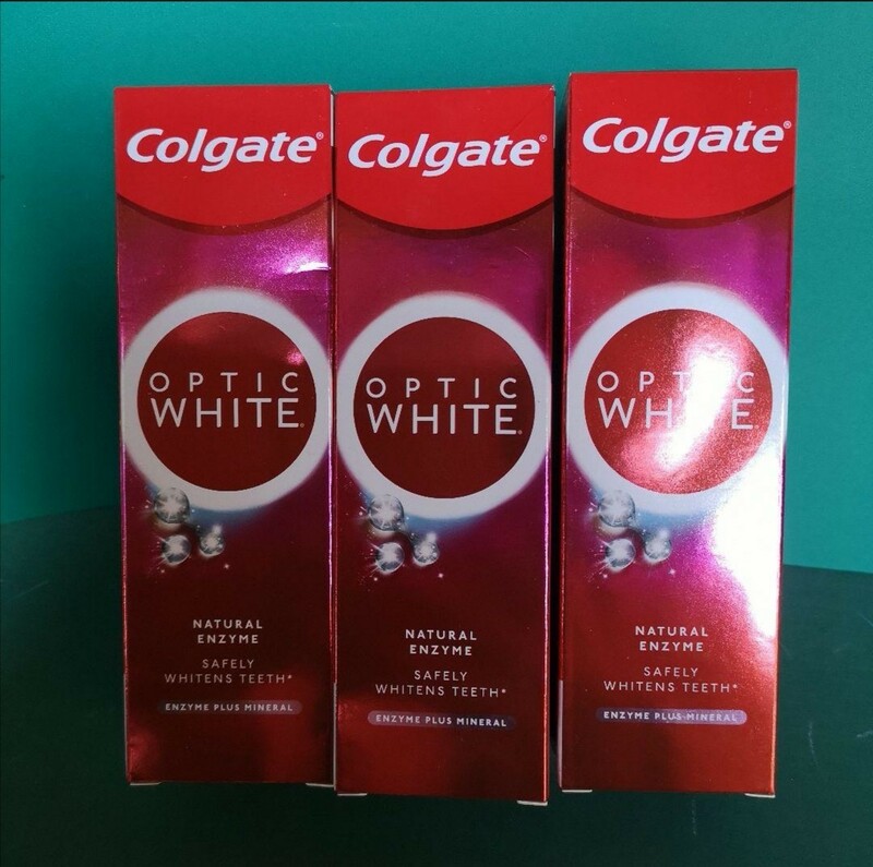 ③コルゲート OPTIC WHITE 80g 3個セット ホワイトニング歯磨き Colgate オプティックホワイト