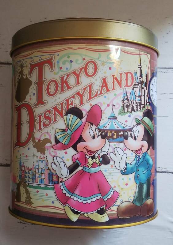 東京ディズニーランド TDL チョコレートクランチ 空き缶 送料350円 ミッキー ミニー ドナルド デイジー