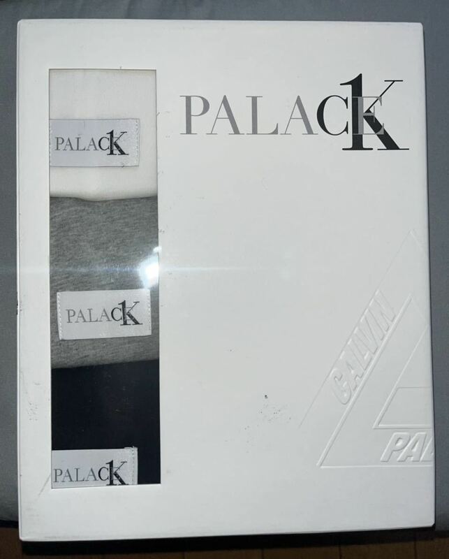 CK1 パレス 半袖 クルーネック Tシャツ 3PK クラシック ホワイト / ライトグレーヘザー / ブラック　3枚　Mサイズ 新品
