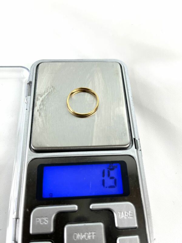 K18 750 イエローゴールド 1.5g 9号 アクセサリー リング 指輪