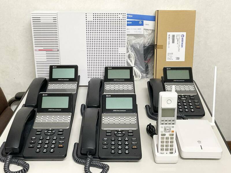 NTT αN1 N1S 主装置・電話機6台セット DECL付