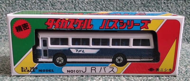 ニシキ 1/100 ダイカスケール バス シリーズ No.101 JRバス ダイキャスト製 路線バス ミニカー 日本製