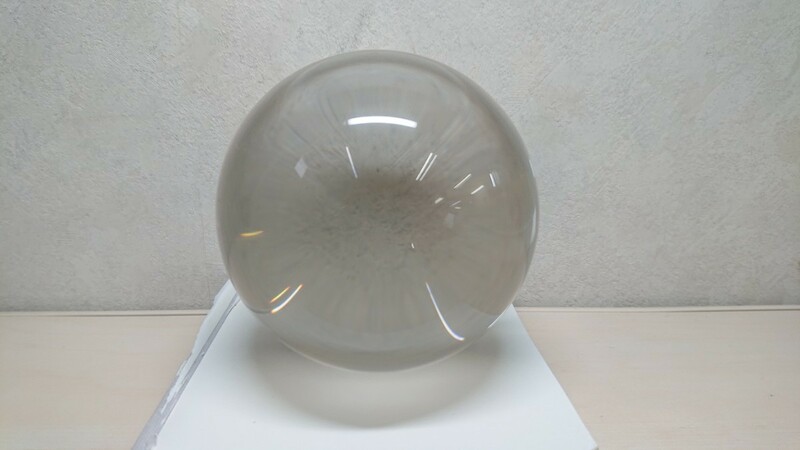 水晶玉 ガラス玉 クリスタルボール 直径:約 11cm 無色透明