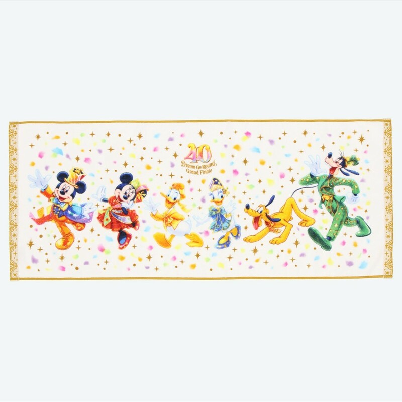 新品 フェイスタオル 40周年 ドリームゴーラウンド グランドフィナーレ ディズニーランド ディズニーシー TDL TDS 限定 グッズ ディズニー