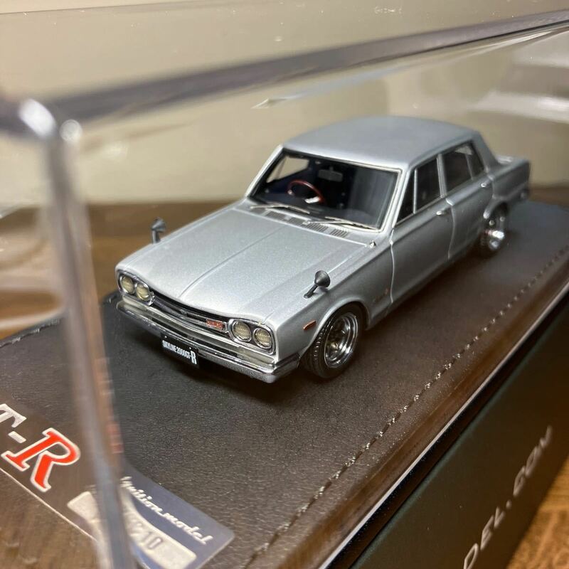 1/43 Nissan Skyline 2000 GT-R (PGC10) Silver 1969 (0073)