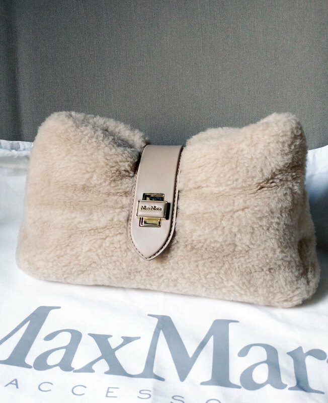 MAX MARA クッシーノ テディベア マキシ クラッチファーバッグ