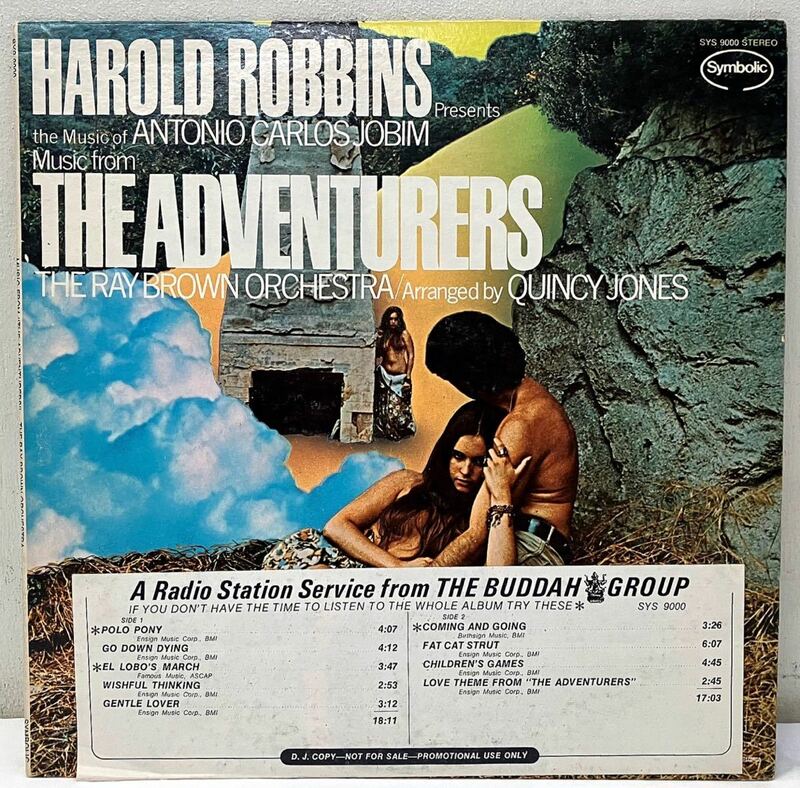 AA103402▲プロモ/US盤 HAROLD ROBBINS PRESENTS MUSIC FROM THE ADVENTURERS LPレコード レイ・ブラウン/クインシージョーンズ