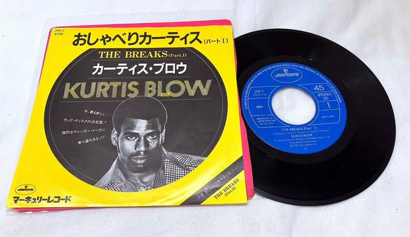 AA76402▲KURTIS BLOW/THE BREAKS EPレコード カーティス・ブロウ/おしゃべりカーティス