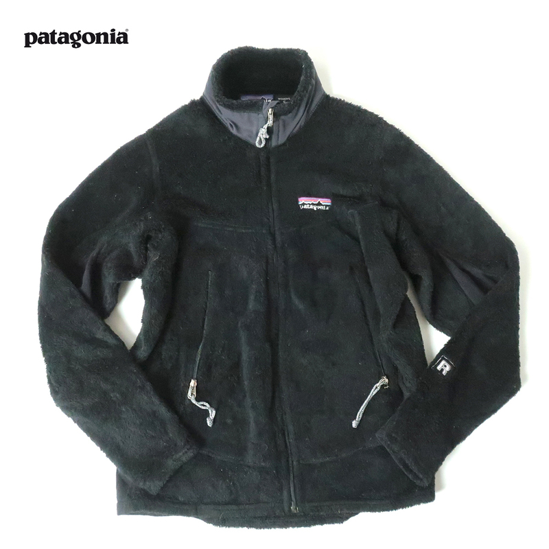 USA製 patagonia R2 レギュレーター フリースジャケット 胸刺繍ロゴ ブラック FA01 (S)