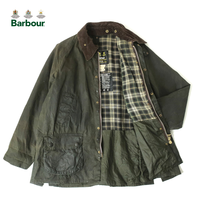 90s Barbour A100 BEDALE オイルドジャケット ビデイル/初期/旧3ワラント オリーブ(C44)