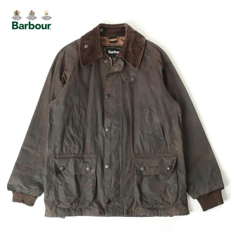 英国製 Barbour 3ワラント後期 BEDALE ビデイル オイルドジャケット ブラウン C36