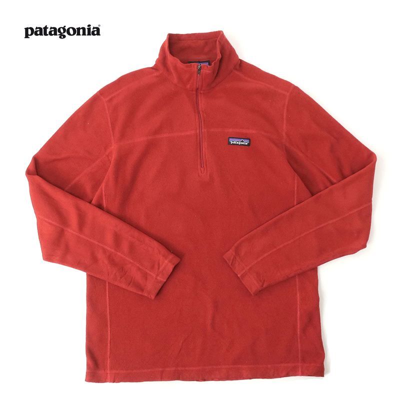 patagonia パタゴニア マイクロD ハーフジップフリースジャケット レッド (S) メキシコ製