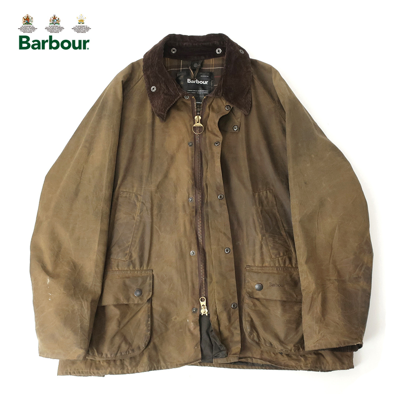 英国製 Barbour CLASSIC BEDALE オイルドジャケット Sylkoilワックス オリーブC50(XL)