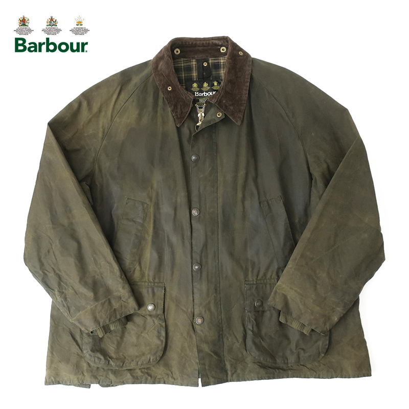 90sイングランド製 Barbour BEDALE オイルドジャケット ビデイル オリーブ 52(XXL)