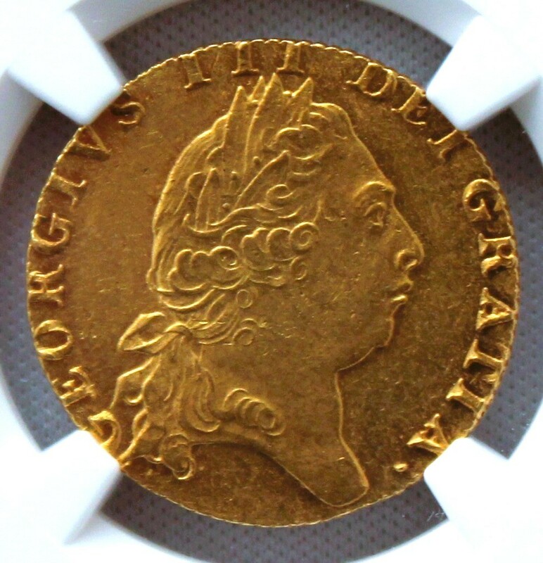 1798年 イギリス ジョージ3世 スペード ギニー 金貨 NGC MS61