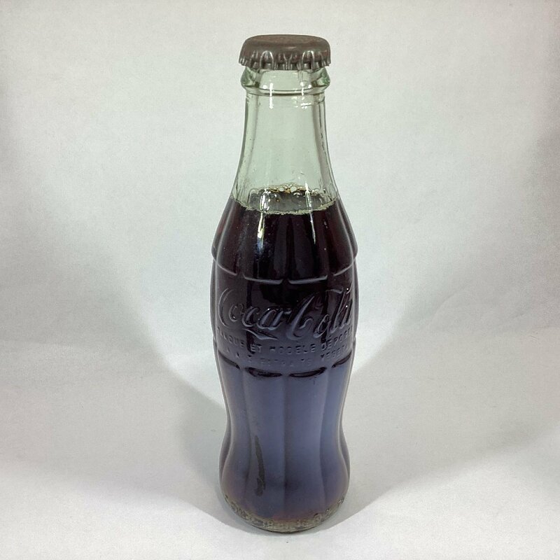 未開封　コカコーラ 190ml　輸入品　原産国 フランス　輸入年月日 1955年7.11　ショップカツヤ　合資会社 鈴木商店　ヴィンテージ　当時物