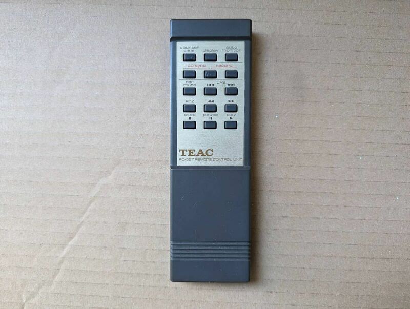ティアック TEAC カセットデッキ V-6030S/V-8030S用リモコン RC-557