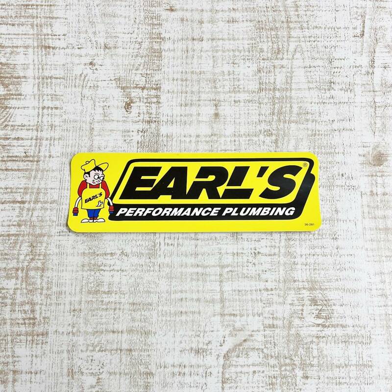 アールズ (Earl's Performance) スポンサー ステッカー デカール シール 1枚!! アメ車 ドラッグレース アメリカン雑貨 ストリートレース