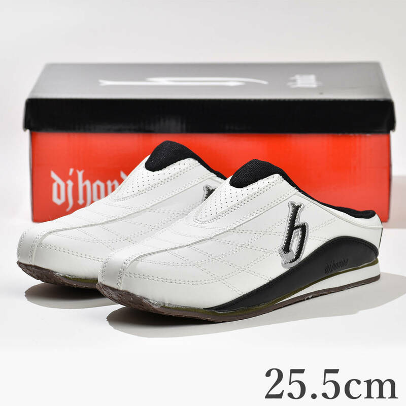スニーカー 25.5cm メンズ サンダル サボサンダル 靴 ホワイト 新品