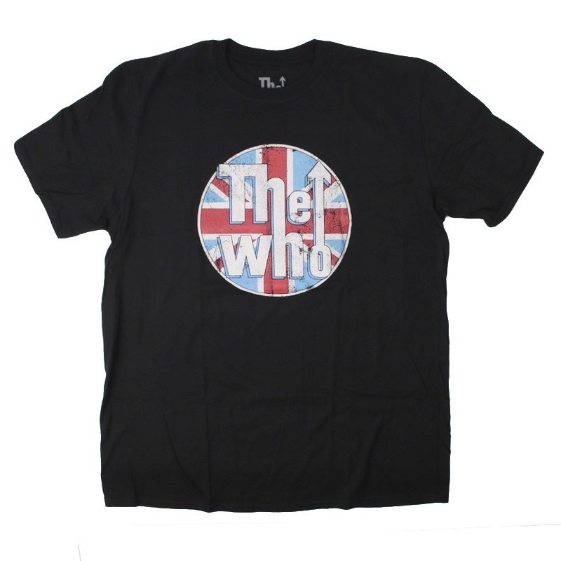 (M) WHO ザ・フー DISTRESSED UNION JACK オフィシャル バンド Tシャツ 新品【メール便可】 [9018813]