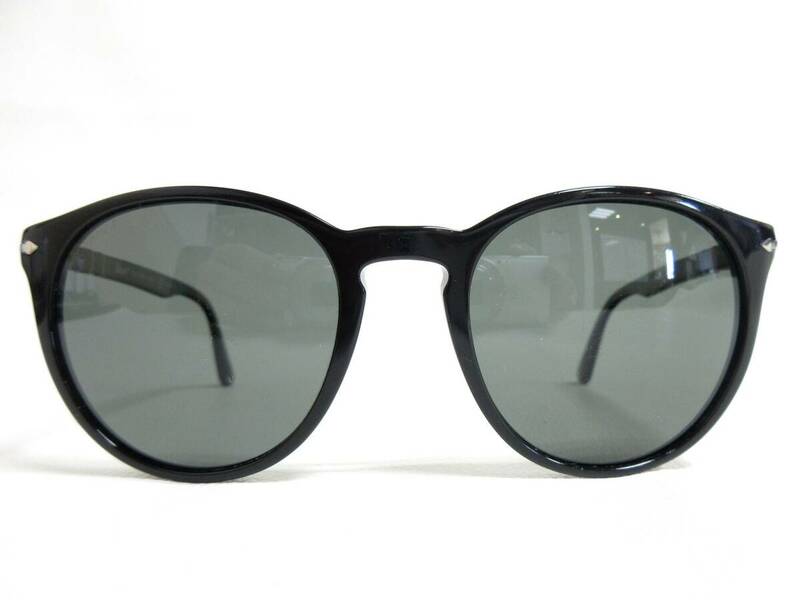 12617◆【SALE】Persol ペルソール サングラス POLARIZED 3152-S 9014/58 52□20 145 ブラック MADE IN ITALY 中古 USED
