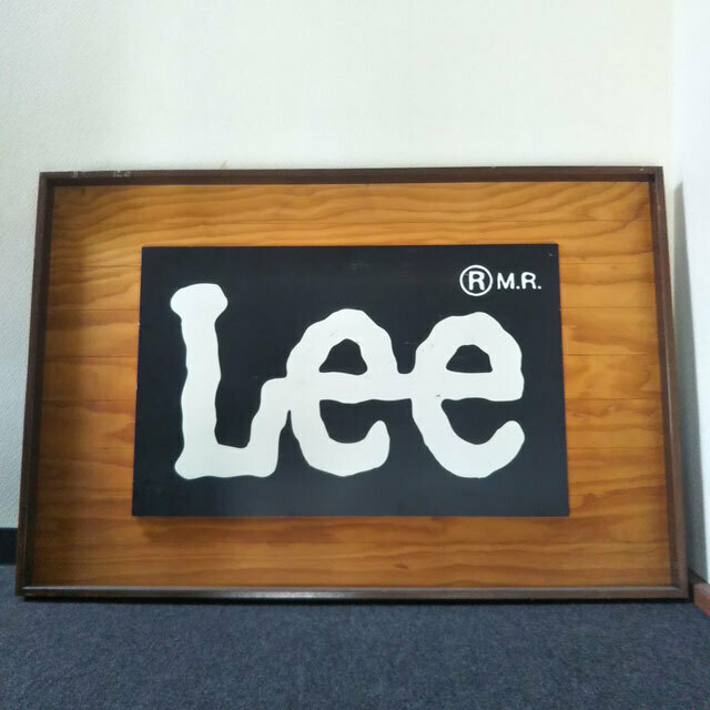 Lee 看板 木製 特大 大型 約150×102×6cm 壁掛け ディスプレイ コレクション おしゃれ リー サインボード