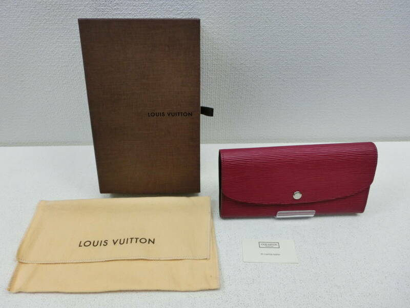 my/440010/2402/ルイヴィトン LOUIS VUITTON　エピ ポルトフォイユ エミリー　長財布　M60851/ボルドー/美品