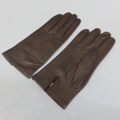 YSS4134★Sermoneta gloves/セルモネータグローブ 手袋 グローブ 本革 イタリア製 ブラウン★A
