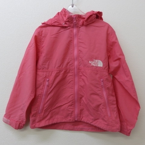 YSS4191★THE NORTH FACE/ノースフェイス コンパクトジャケット キッズ ナイロンジャケット ピンク 120cm★A