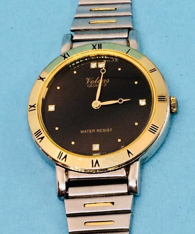 (D08)粋な時計(*'▽')VOLCAS・フォルカス（電池交換済み）S&G・ユニセックス腕時計USED（送料全国一律185円）素敵な時計です。