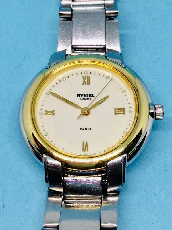 (D29)気品のある時計(*'▽')セイコーアルバ・RYKIEL（電池交換済み）S&G・メンズ腕時計USED（送料全国一律185円）素敵な時計です。