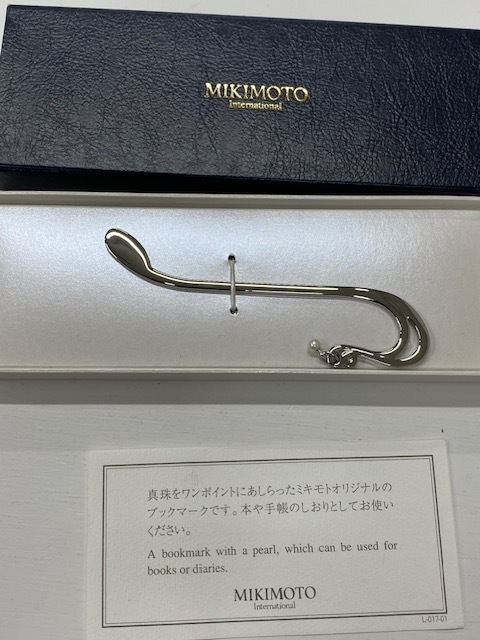 ★未使用品 MIKIMOTO ブックマーク 天然パール♪♪