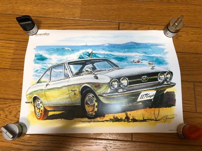 新品イラスト いすゞ　117クーペ　1800 b