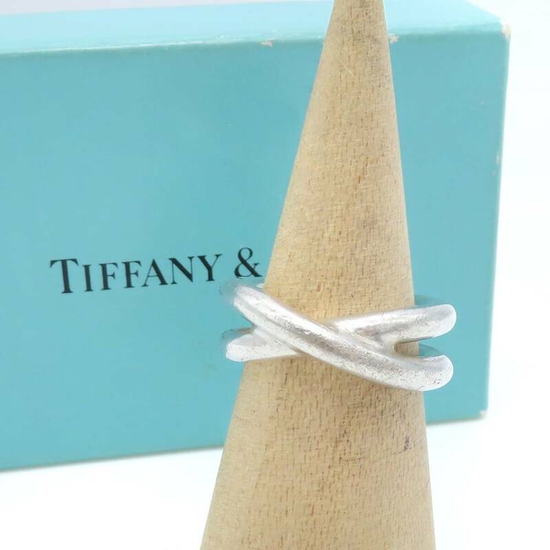 極希少 Tiffany&Co. ヴィンテージ ティファニー クロス シルバー リング 11号 指輪 SV925 HH294