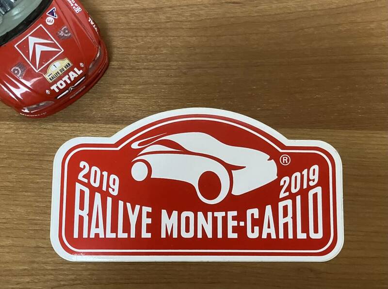 FIA WRC開幕戦 2019ラリーモンテカルロ 公式ステッカー レッドブル・シトロエンC3 オジェ総合優勝 ヒュンダイ フォード トヨタ GRヤリス