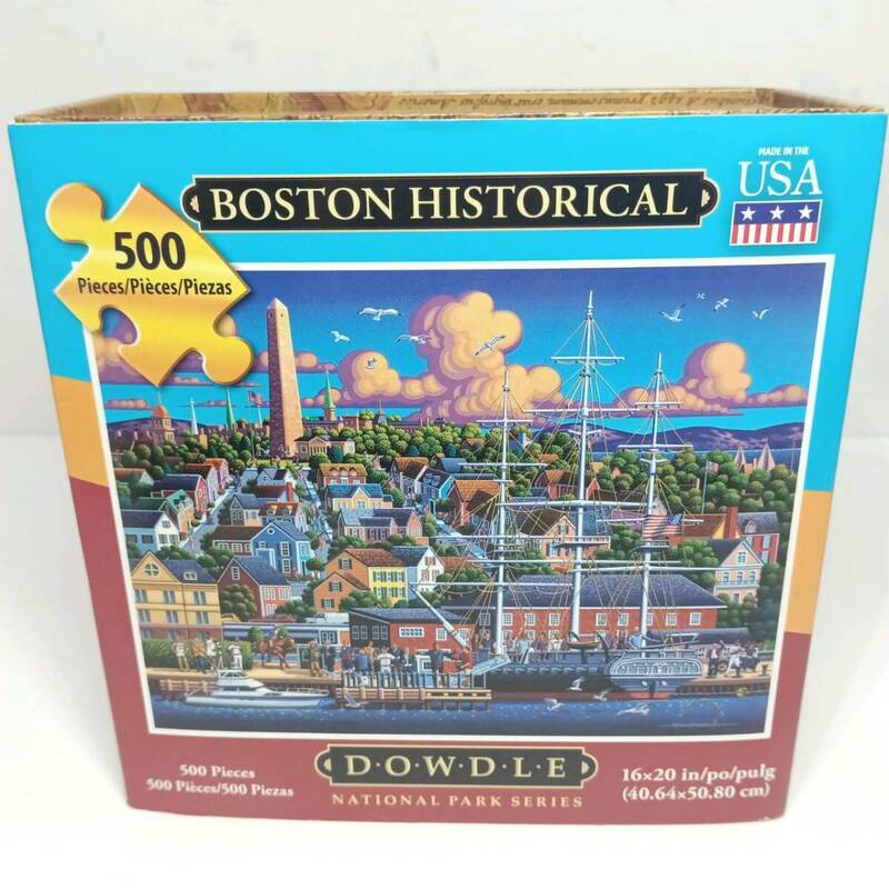 【未使用】Dowdle ボストン 歴史 500ピース ジグソーパズル BOSTON HISTORICAL 海外パズル USA