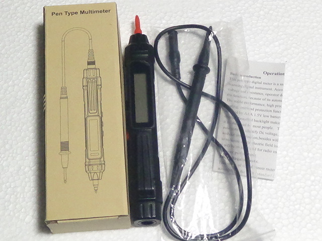 再値下 テスター デジタルマルチメーター ペン型 電圧テスター 持ち運び 便利 携帯 バックライト 液晶表示